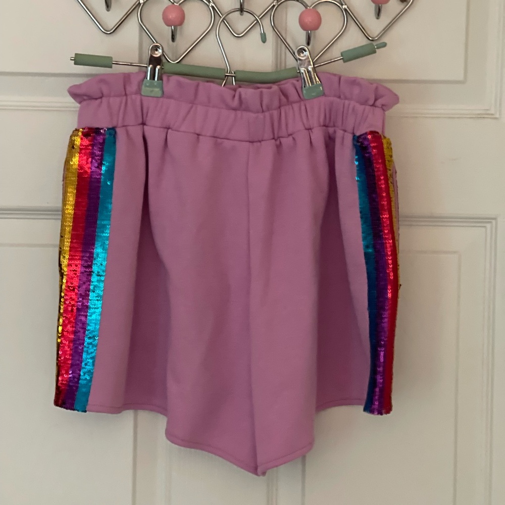 Queen of Sparkles Pink Shorts (New w/ Tags!) - Picture 6 of 10